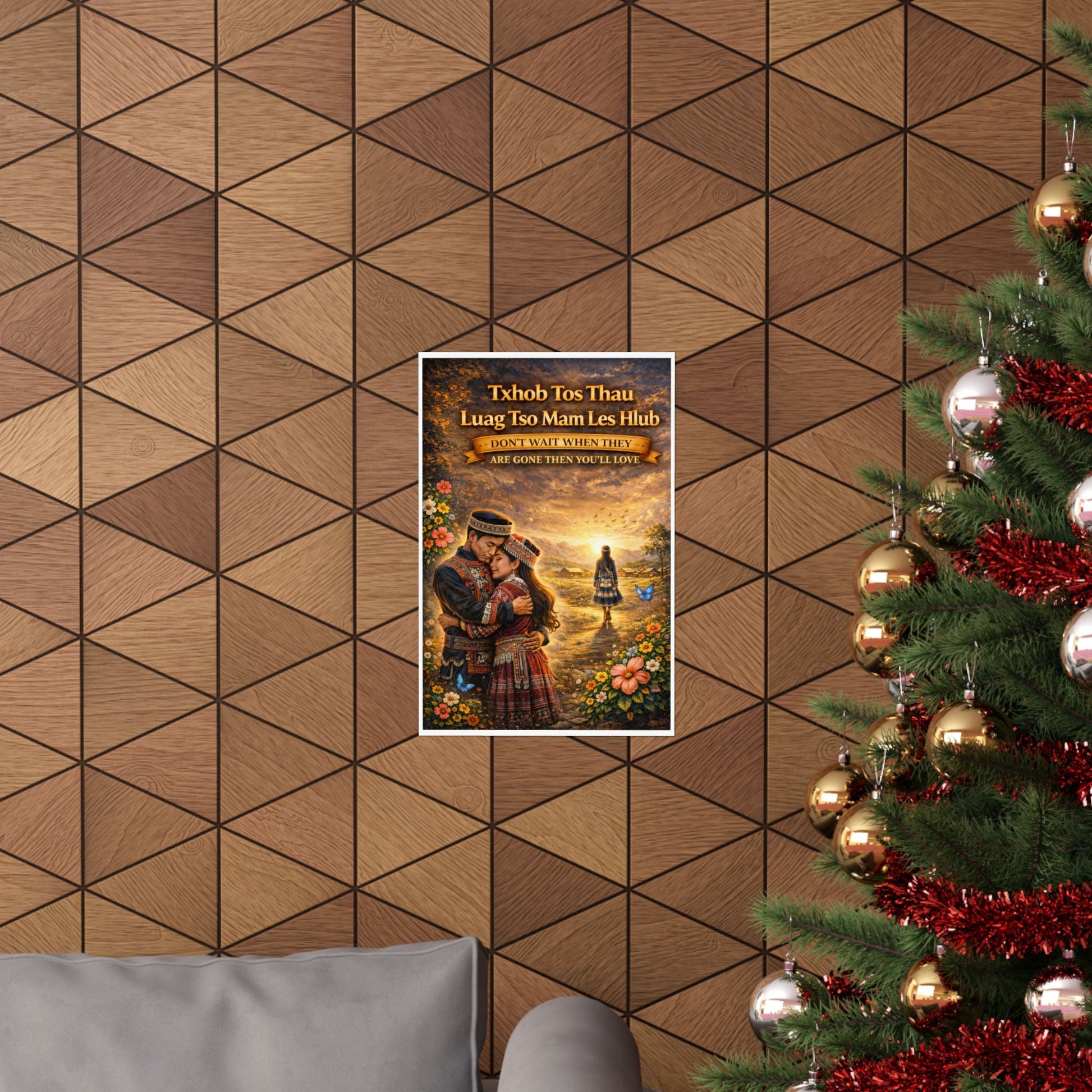 Hmong Love Poster — Matte Vertical Wall Art - Peb Yuav Ua Tau Co.