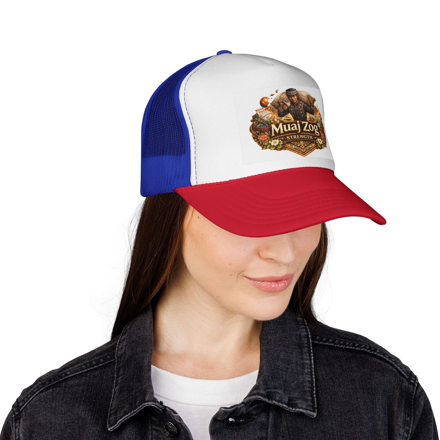 Hmong Strength Trucker Hat – Wear Your Roots - Peb Yuav Ua Tau Co.