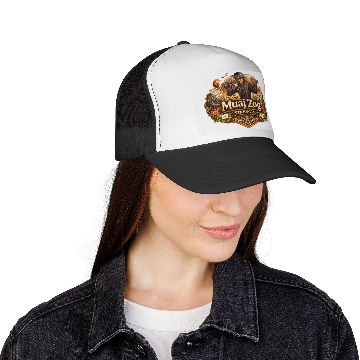 Hmong Strength Trucker Hat – Wear Your Roots - Peb Yuav Ua Tau Co.