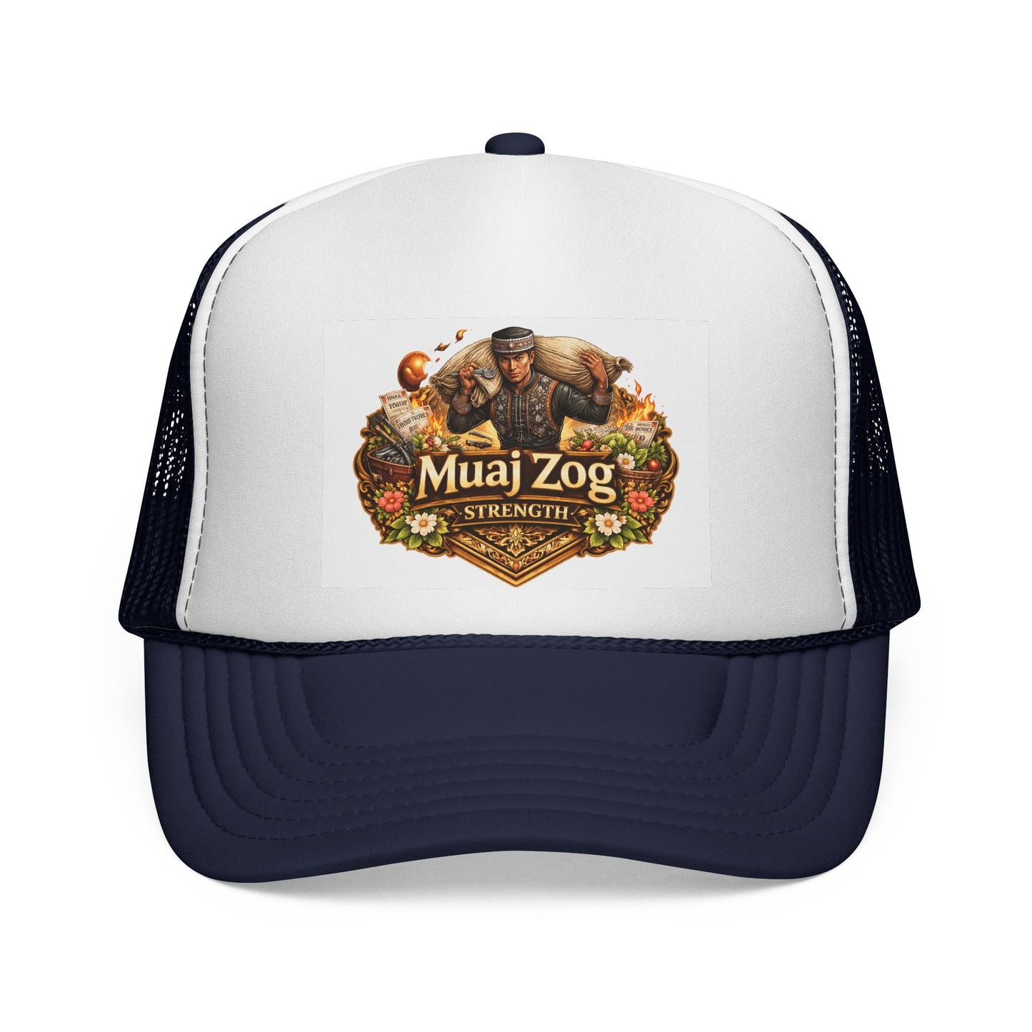 Hmong Strength Trucker Hat – Wear Your Roots - Peb Yuav Ua Tau Co.