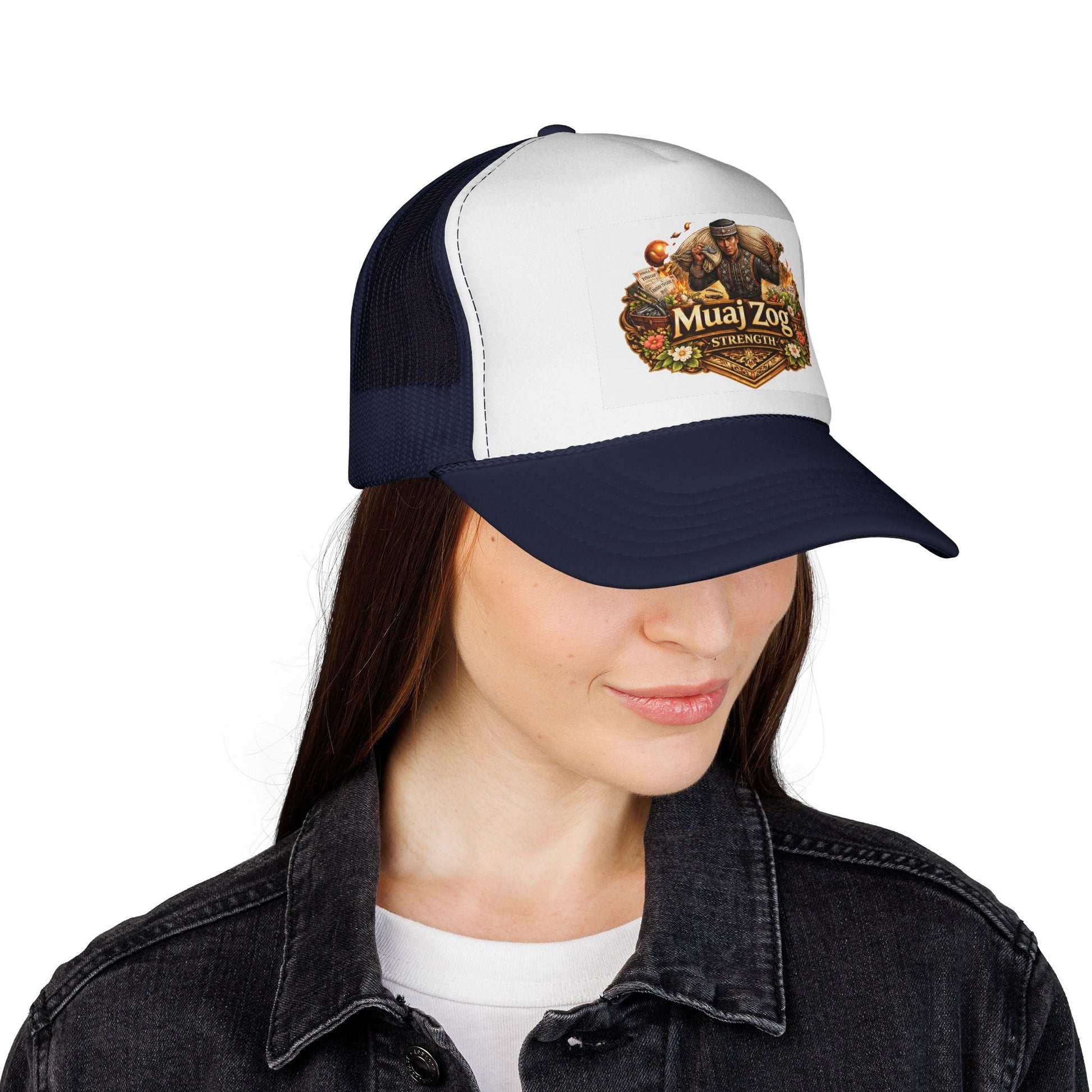 Hmong Strength Trucker Hat – Wear Your Roots - Peb Yuav Ua Tau Co.
