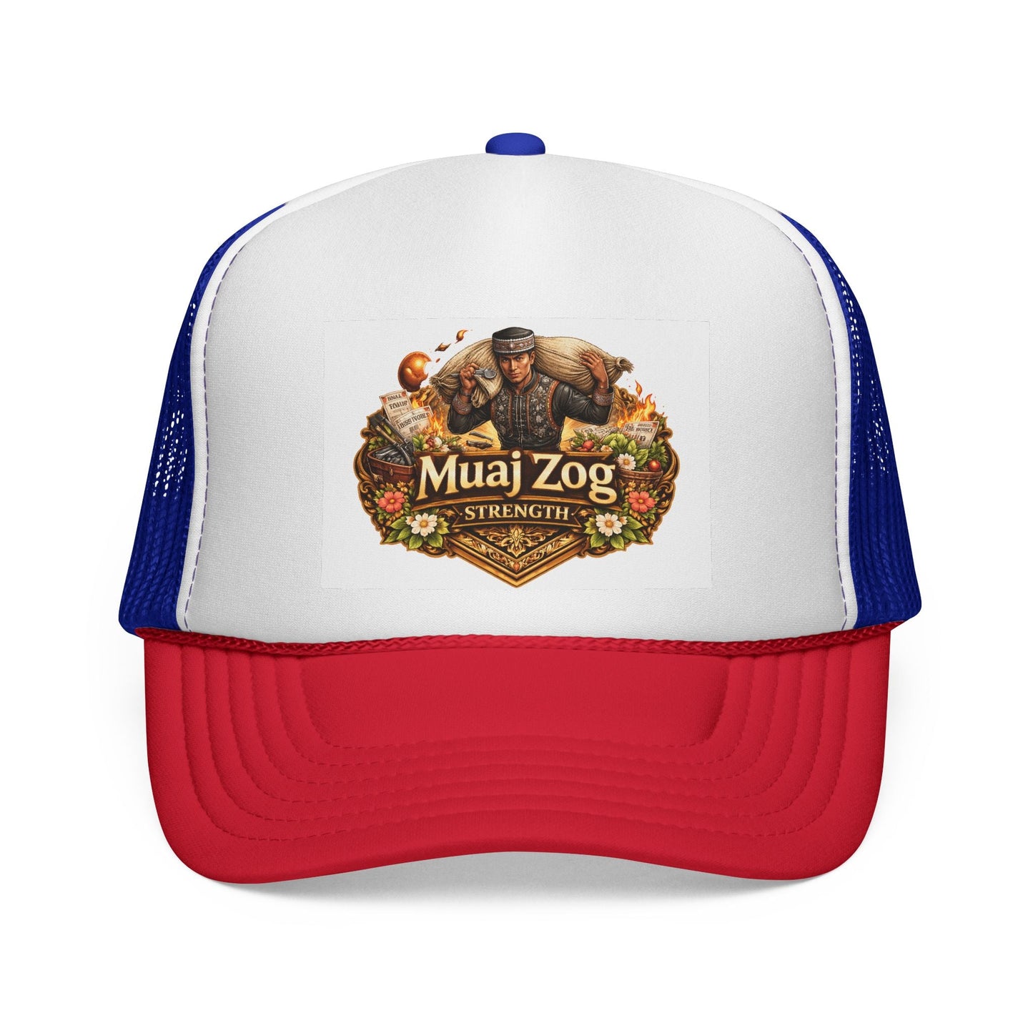 Hmong Strength Trucker Hat – Wear Your Roots - Peb Yuav Ua Tau Co.
