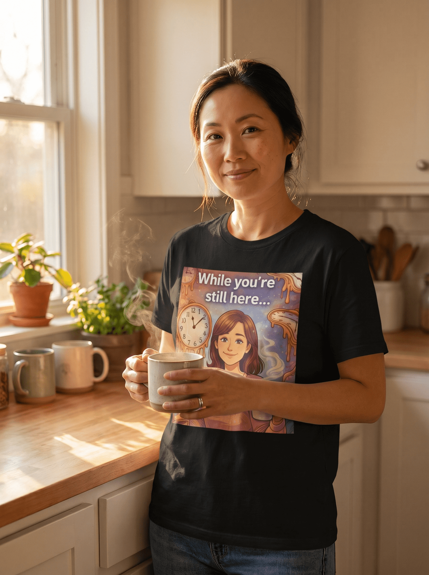 Koj Tseem Nyob — While You're Still Here Mom T-Shirt - Peb Yuav Ua Tau Co.