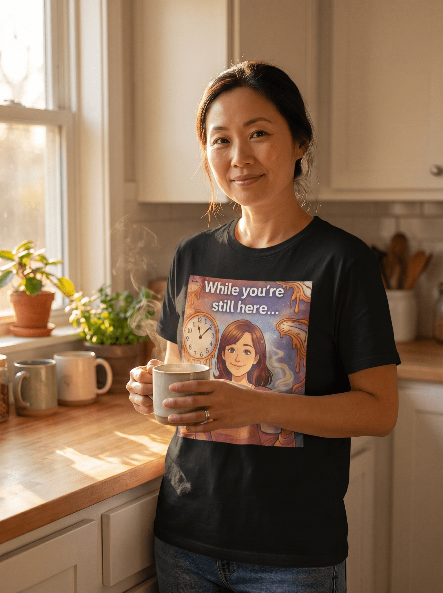 Koj Tseem Nyob — While You're Still Here Mom T-Shirt - Peb Yuav Ua Tau Co.