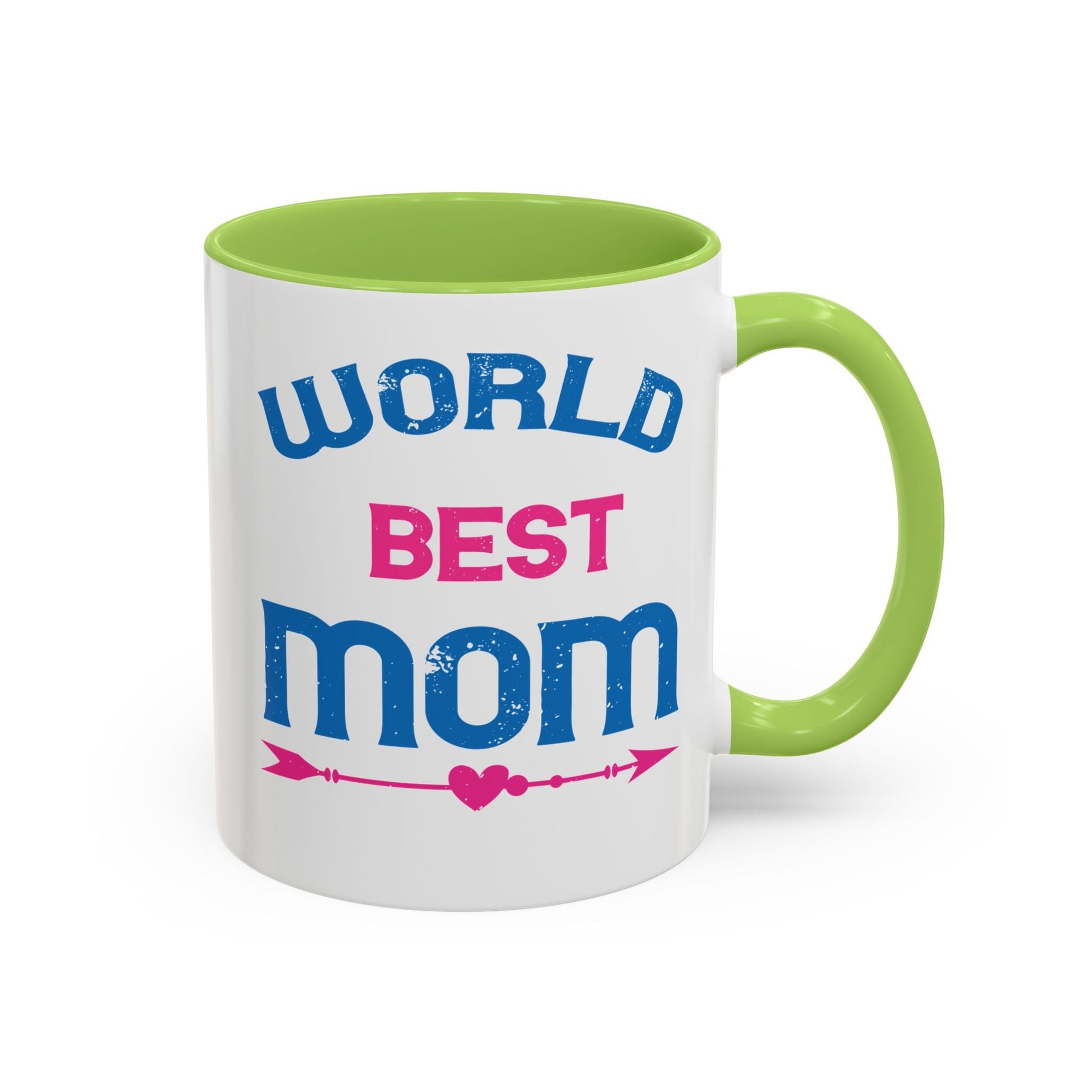 World's Best Mom Accent Coffee Mug - 11oz/15oz Ceramics Gift (Mother's Day, Birthday) - Peb Yuav Ua Tau Co.