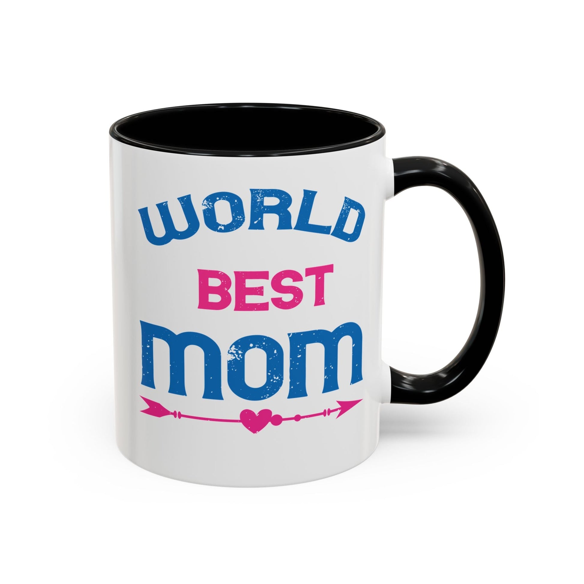 World's Best Mom Accent Coffee Mug - 11oz/15oz Ceramics Gift (Mother's Day, Birthday) - Peb Yuav Ua Tau Co.