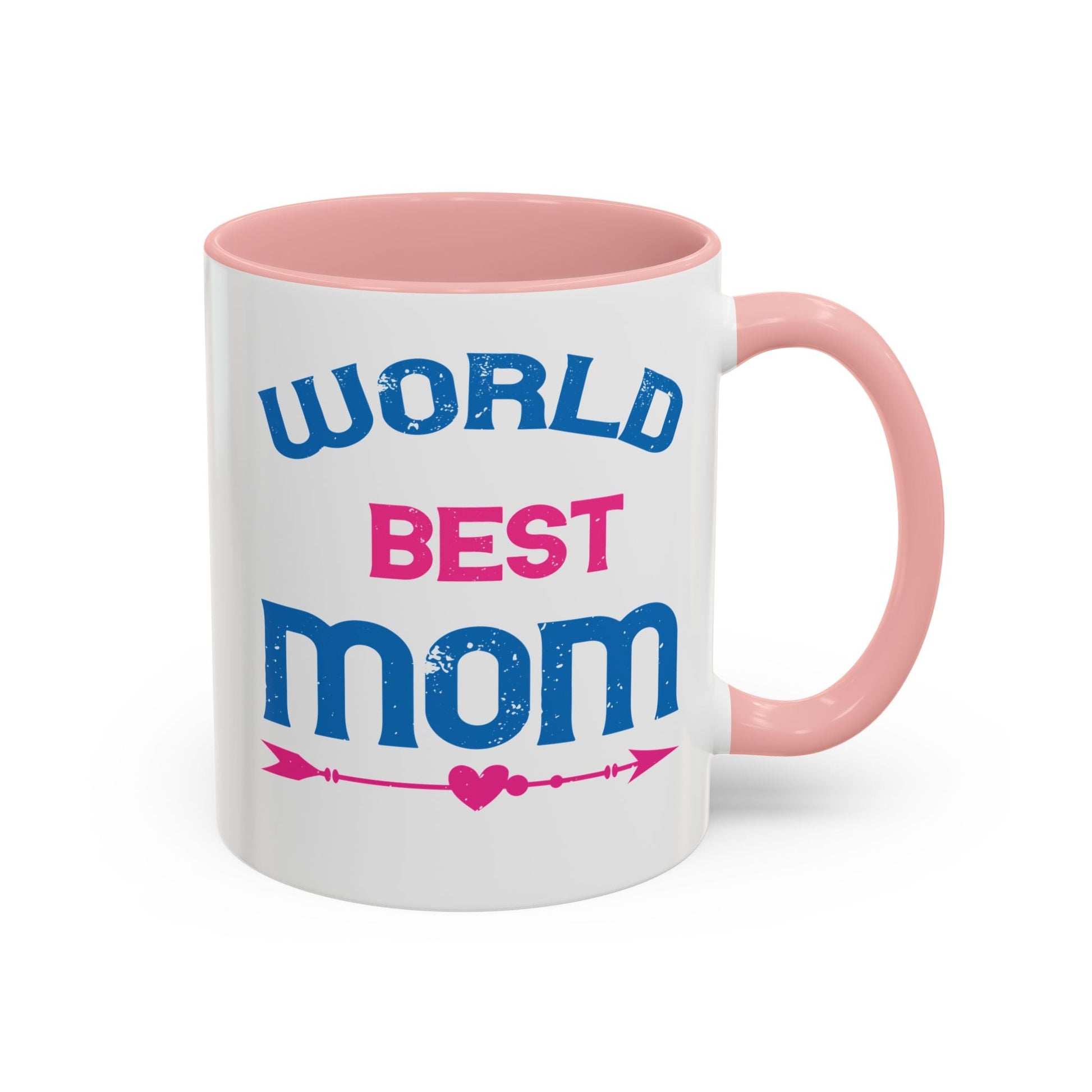 World's Best Mom Accent Coffee Mug - 11oz/15oz Ceramics Gift (Mother's Day, Birthday) - Peb Yuav Ua Tau Co.