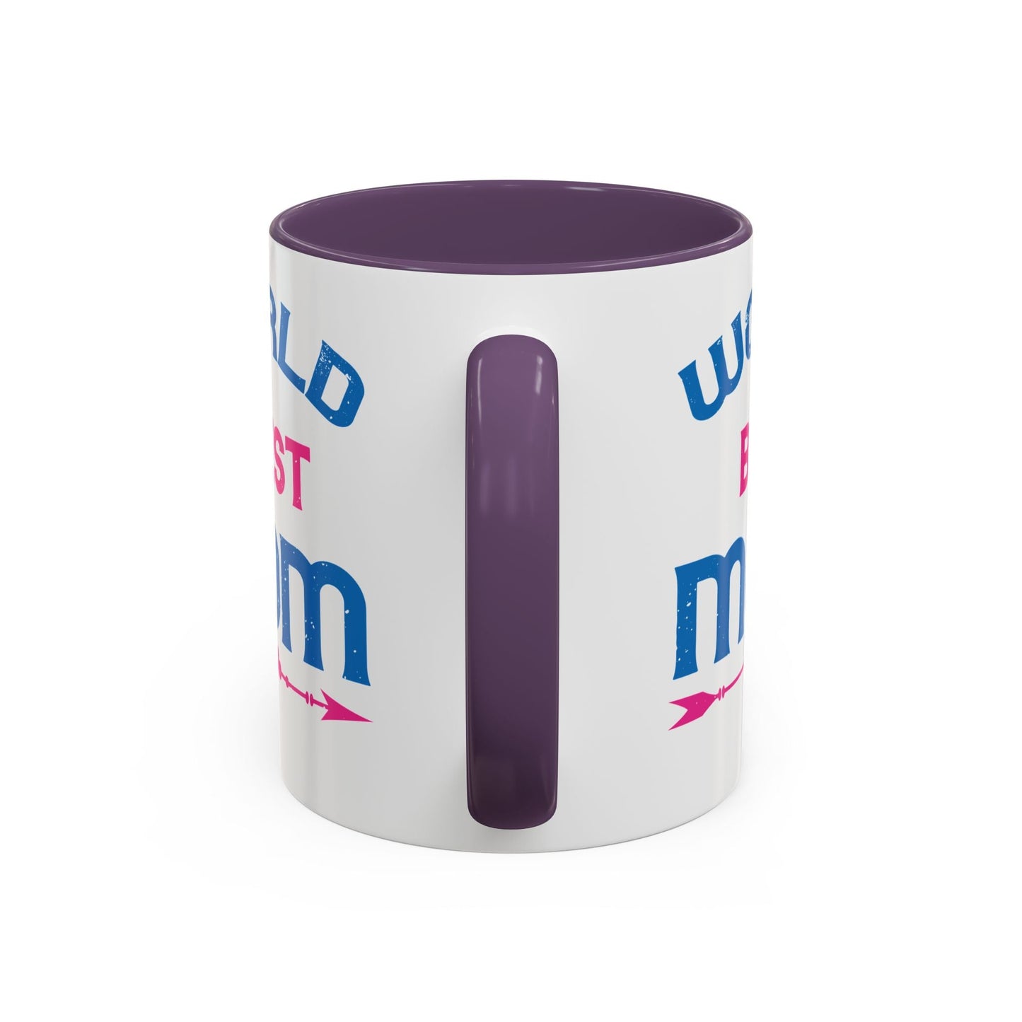World's Best Mom Accent Coffee Mug - 11oz/15oz Ceramics Gift (Mother's Day, Birthday) - Peb Yuav Ua Tau Co.