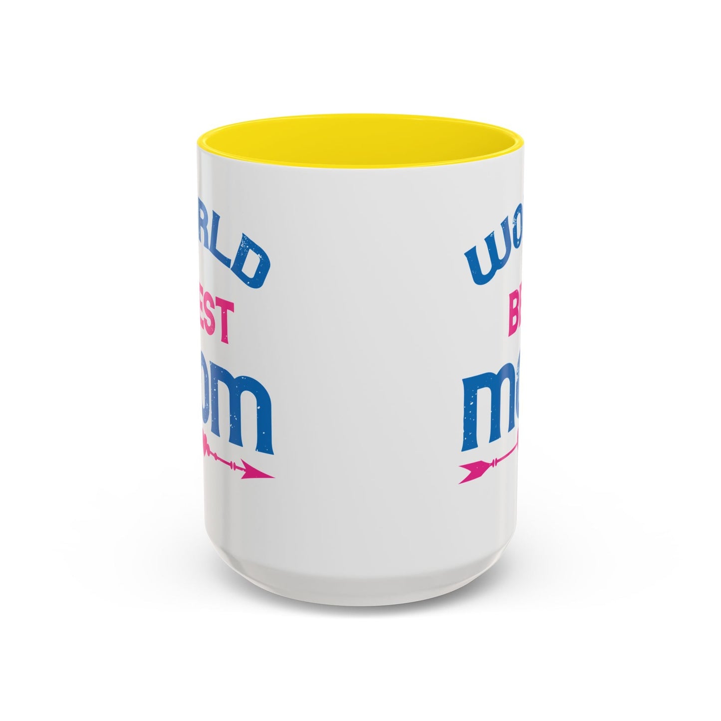 World's Best Mom Accent Coffee Mug - 11oz/15oz Ceramics Gift (Mother's Day, Birthday) - Peb Yuav Ua Tau Co.