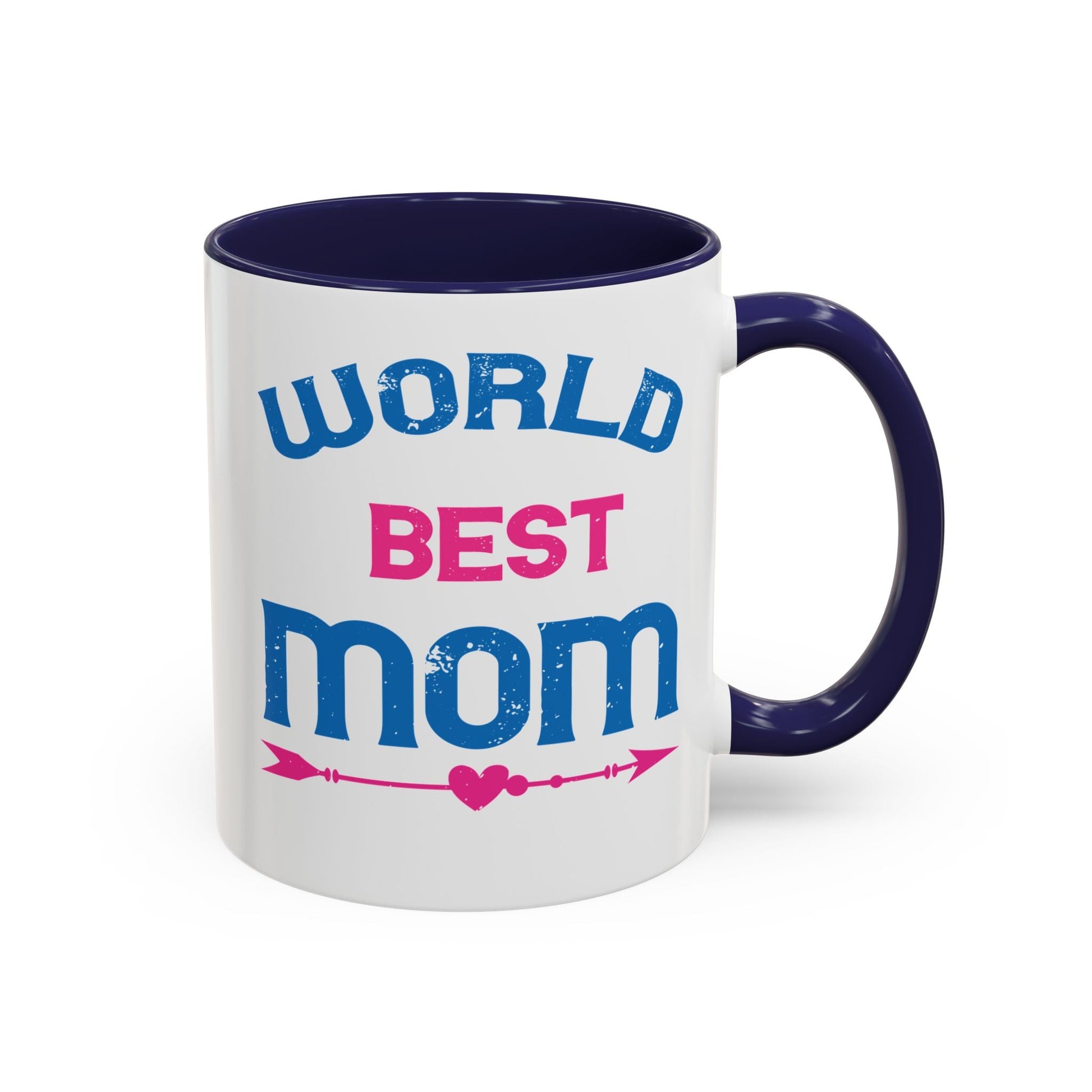 World's Best Mom Accent Coffee Mug - 11oz/15oz Ceramics Gift (Mother's Day, Birthday) - Peb Yuav Ua Tau Co.