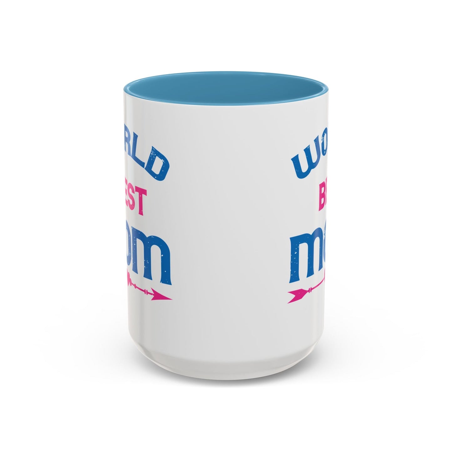 World's Best Mom Accent Coffee Mug - 11oz/15oz Ceramics Gift (Mother's Day, Birthday) - Peb Yuav Ua Tau Co.