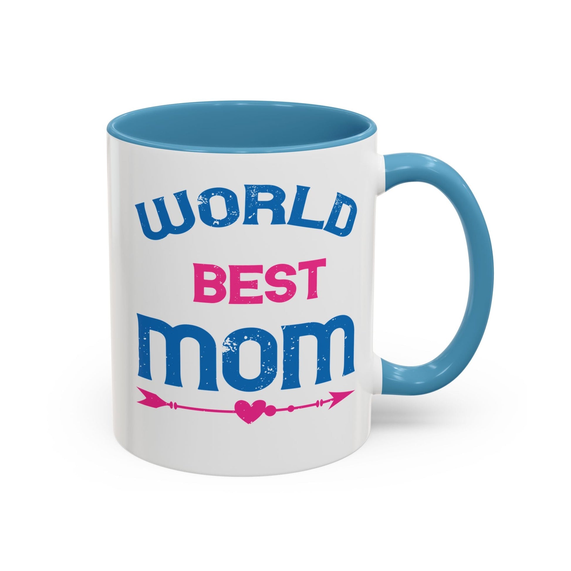 World's Best Mom Accent Coffee Mug - 11oz/15oz Ceramics Gift (Mother's Day, Birthday) - Peb Yuav Ua Tau Co.