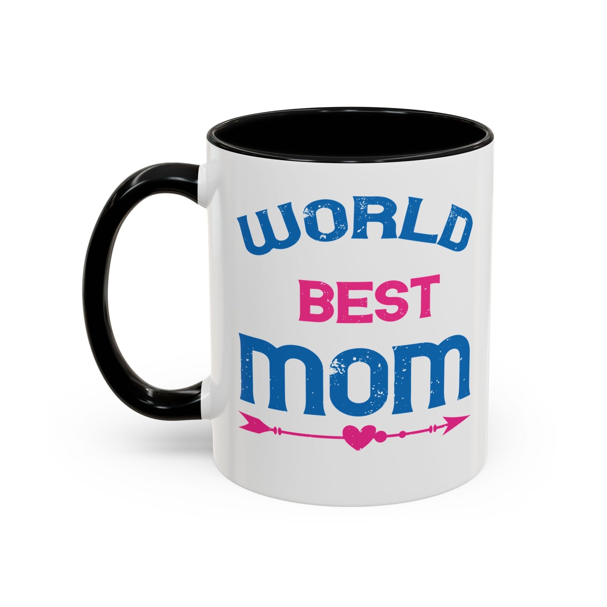 World's Best Mom Accent Coffee Mug - 11oz/15oz Ceramics Gift (Mother's Day, Birthday) - Peb Yuav Ua Tau Co.