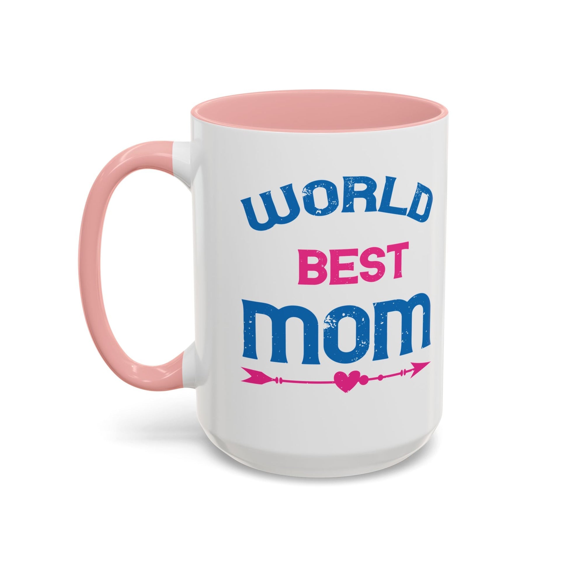World's Best Mom Accent Coffee Mug - 11oz/15oz Ceramics Gift (Mother's Day, Birthday) - Peb Yuav Ua Tau Co.