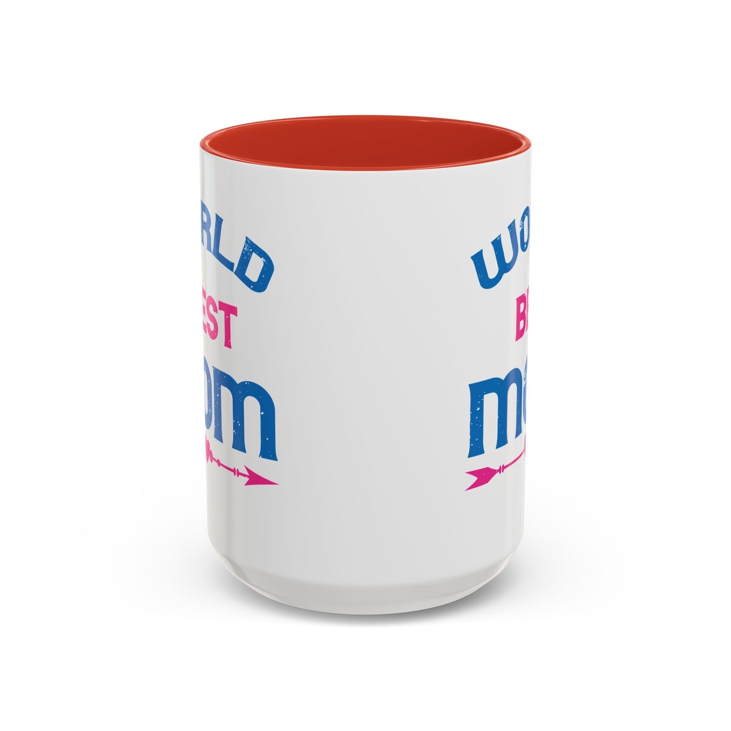 World's Best Mom Accent Coffee Mug - 11oz/15oz Ceramics Gift (Mother's Day, Birthday) - Peb Yuav Ua Tau Co.