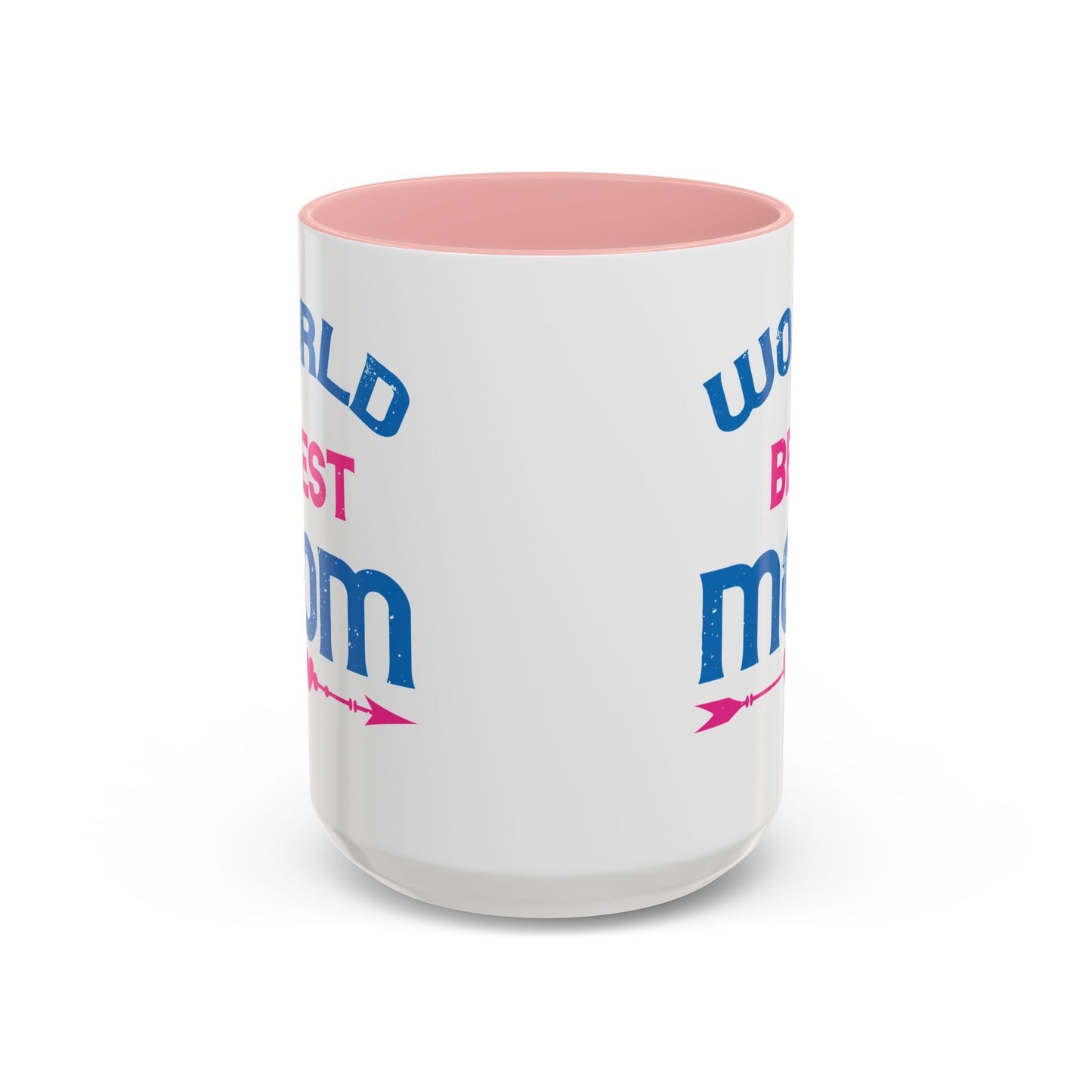 World's Best Mom Accent Coffee Mug - 11oz/15oz Ceramics Gift (Mother's Day, Birthday) - Peb Yuav Ua Tau Co.