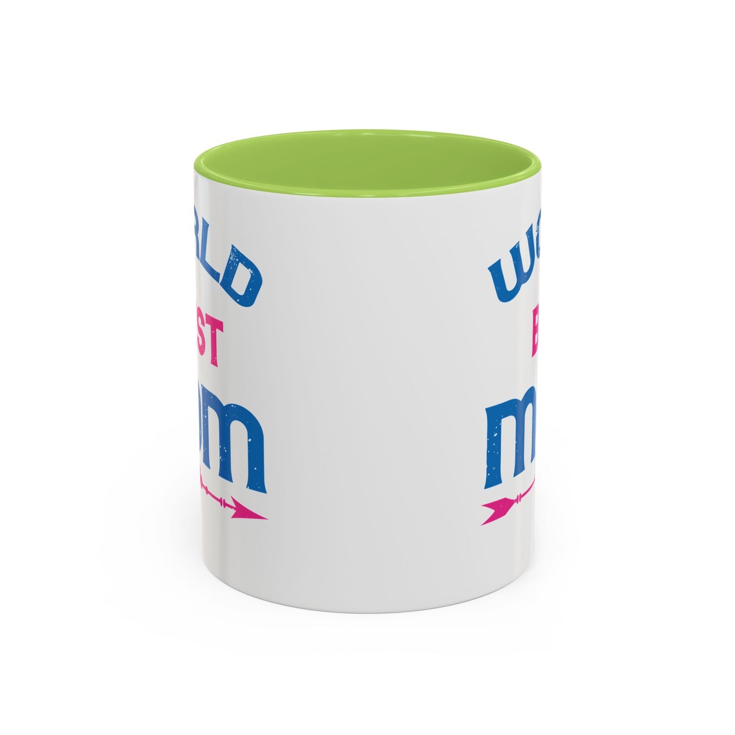 World's Best Mom Accent Coffee Mug - 11oz/15oz Ceramics Gift (Mother's Day, Birthday) - Peb Yuav Ua Tau Co.