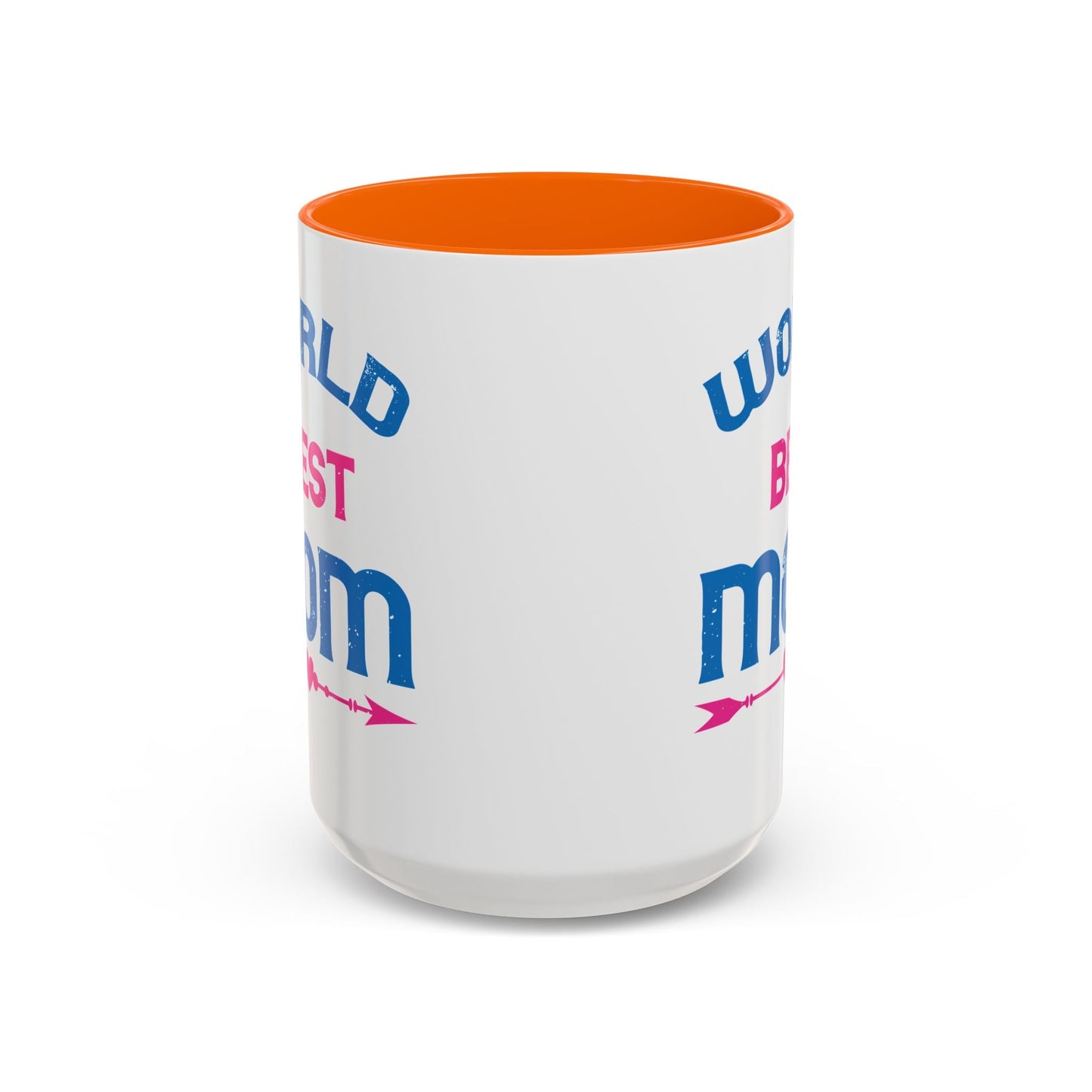 World's Best Mom Accent Coffee Mug - 11oz/15oz Ceramics Gift (Mother's Day, Birthday) - Peb Yuav Ua Tau Co.