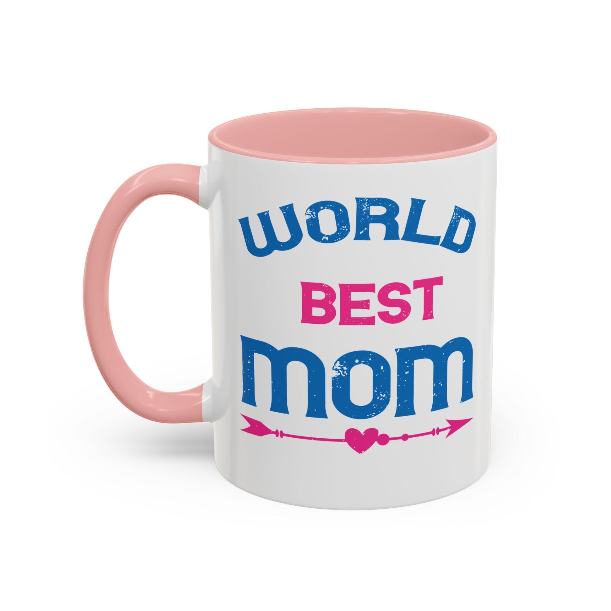 World's Best Mom Accent Coffee Mug - 11oz/15oz Ceramics Gift (Mother's Day, Birthday) - Peb Yuav Ua Tau Co.