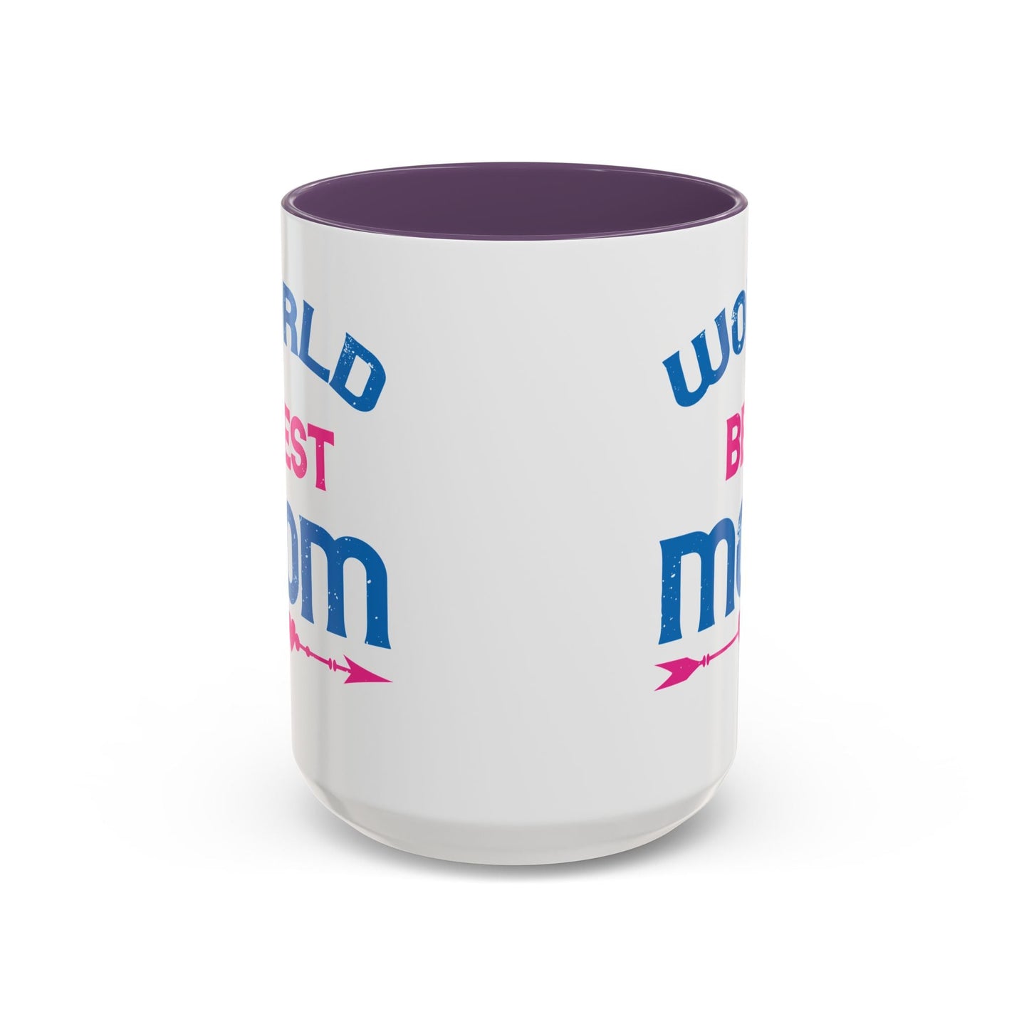 World's Best Mom Accent Coffee Mug - 11oz/15oz Ceramics Gift (Mother's Day, Birthday) - Peb Yuav Ua Tau Co.