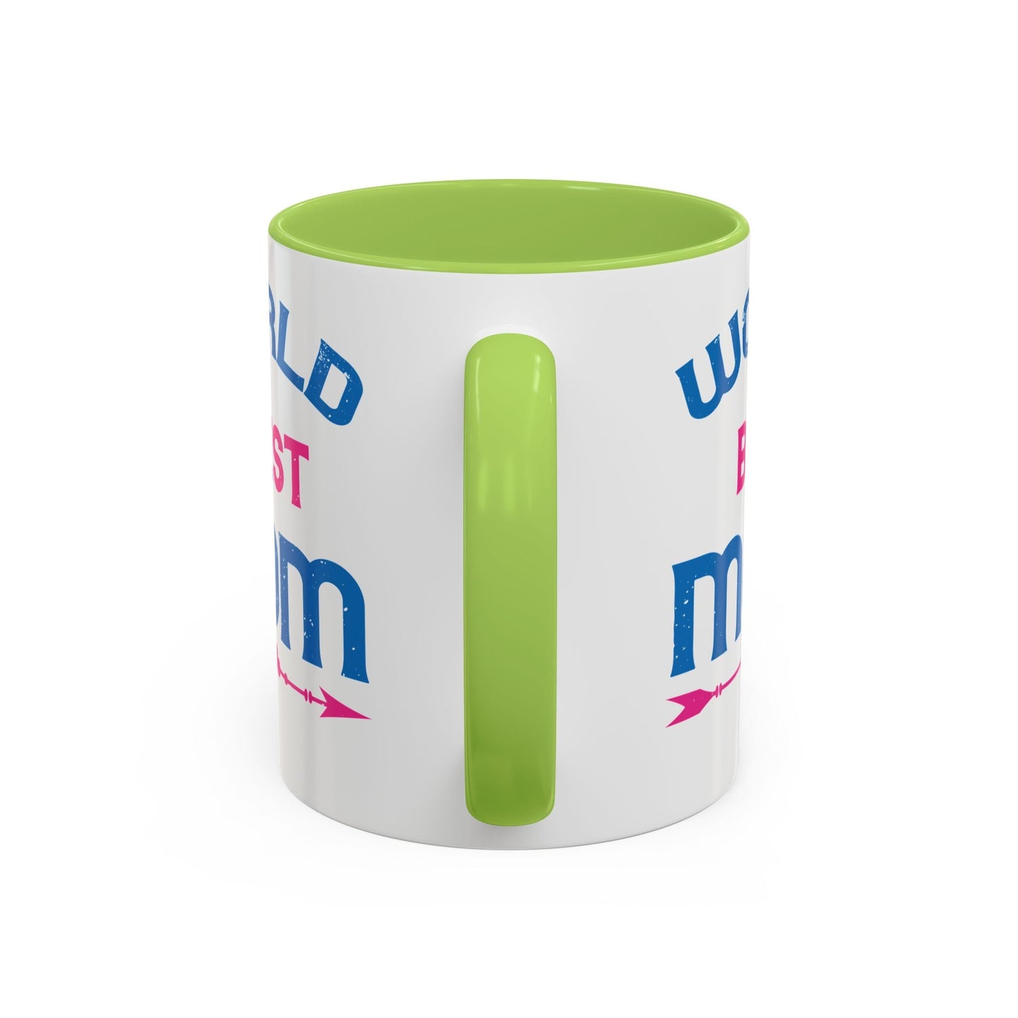 World's Best Mom Accent Coffee Mug - 11oz/15oz Ceramics Gift (Mother's Day, Birthday) - Peb Yuav Ua Tau Co.