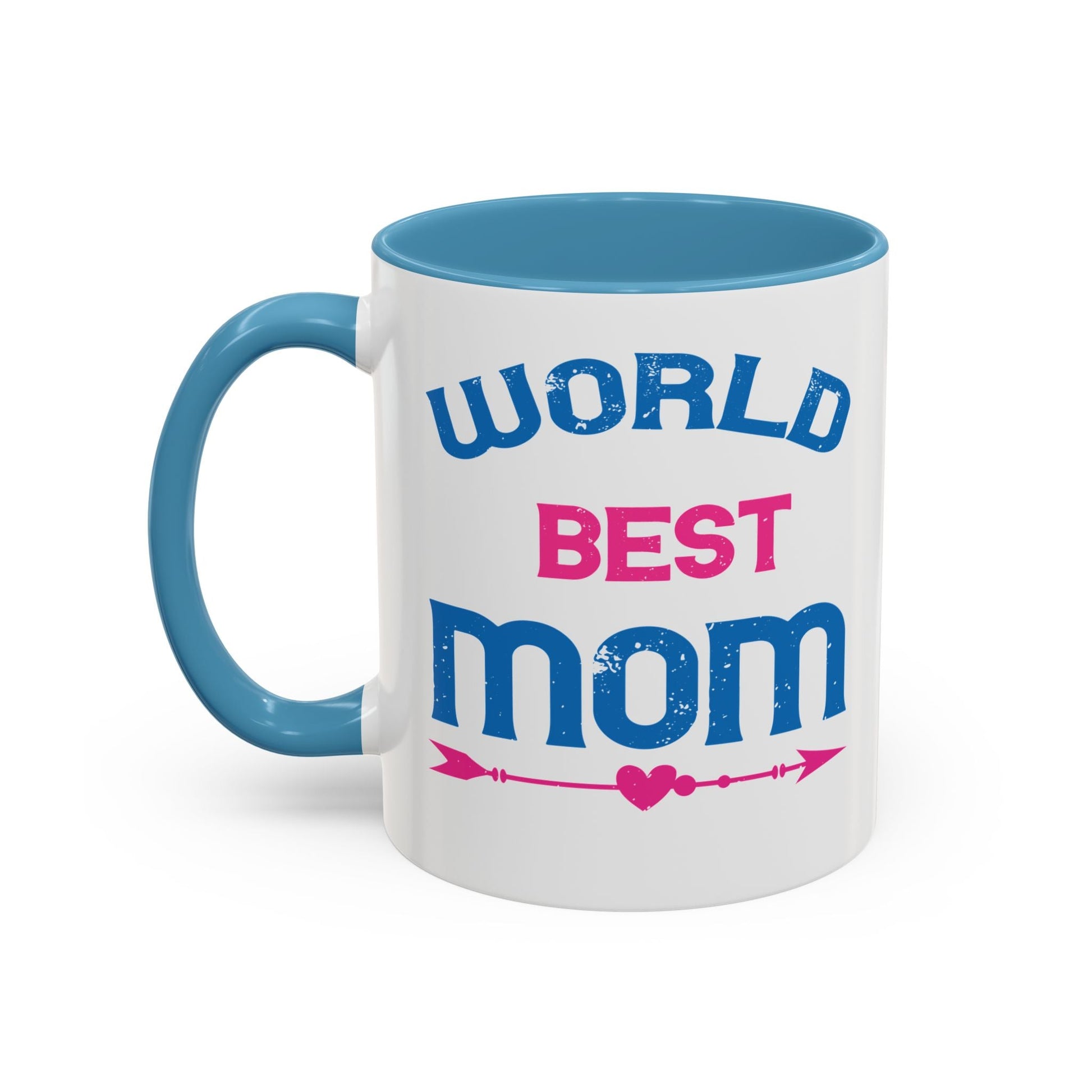 World's Best Mom Accent Coffee Mug - 11oz/15oz Ceramics Gift (Mother's Day, Birthday) - Peb Yuav Ua Tau Co.